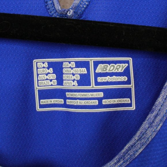New Balance NBDry Blue Long Sleeve Crewneck Lightweight Activewear Shirt Size S - Picture 7 of 10